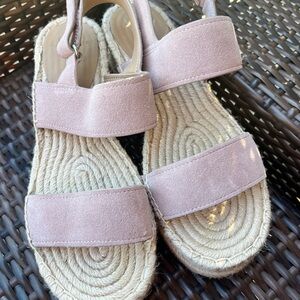 Marc Fisher Suede Slingback Wedge Sandals